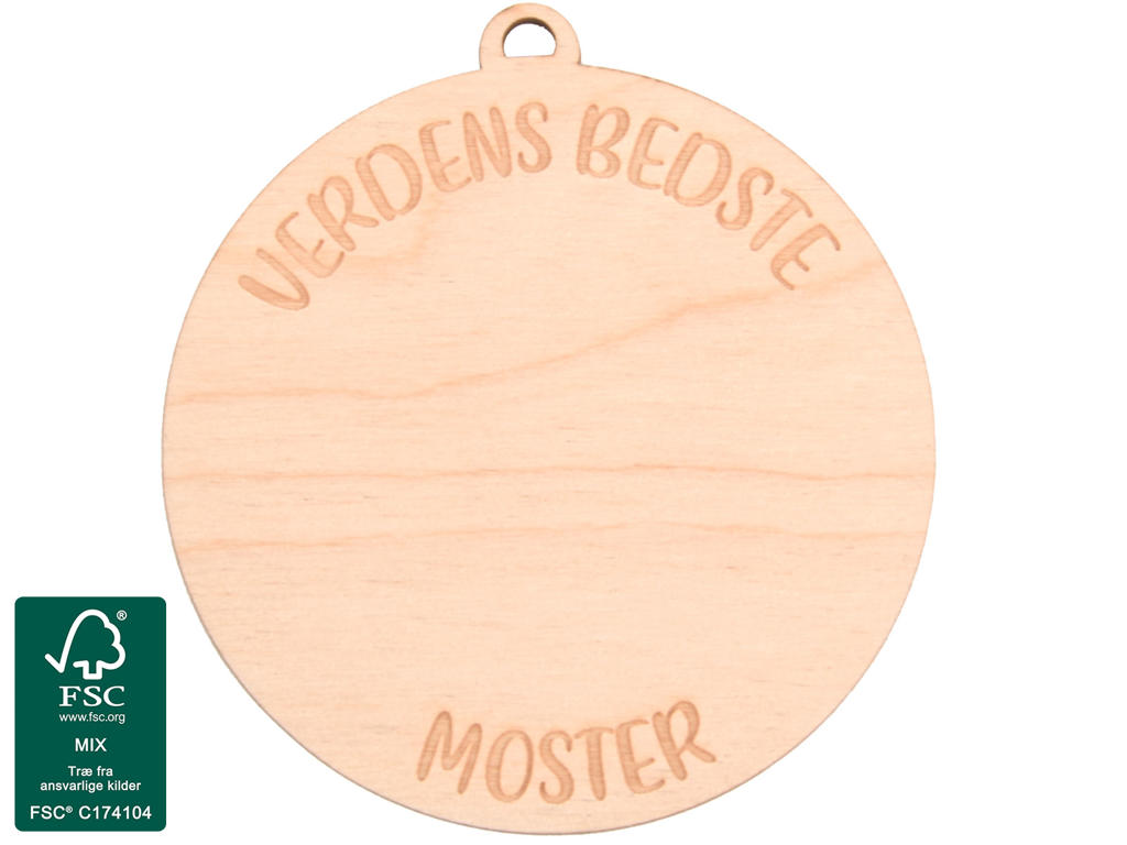 Tegn-selv Medalje Verdens Bedste Moster