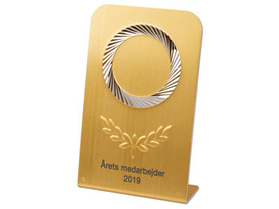 Alustatuette 80x50 mm - Guld