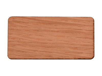 Rektangulært Navneskilt af Træ