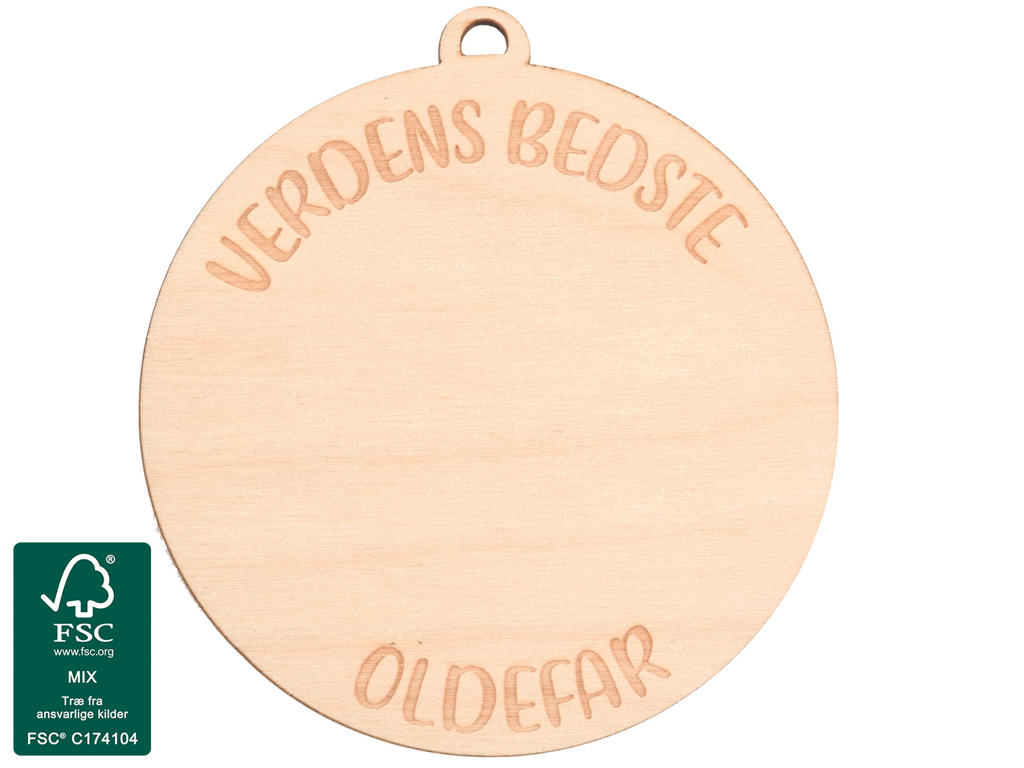 Tegn-selv Medalje Verdens Bedste Oldefar