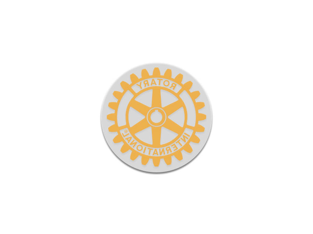 Klistermærke, ø 100 mm. Indvendig, klar bund