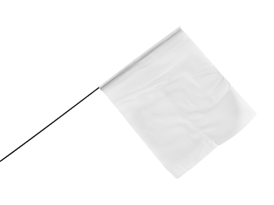 Markeringsflag Hvid ( bundt af 100 stk.)