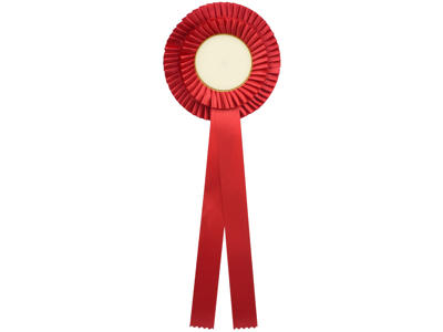 Rosette 2-lag Rød/rød