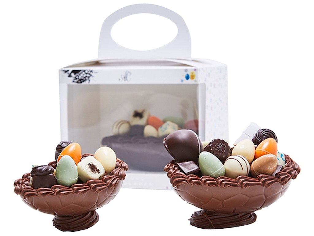 Påskeskal fyldt med dessertchokolade ca. 380 g