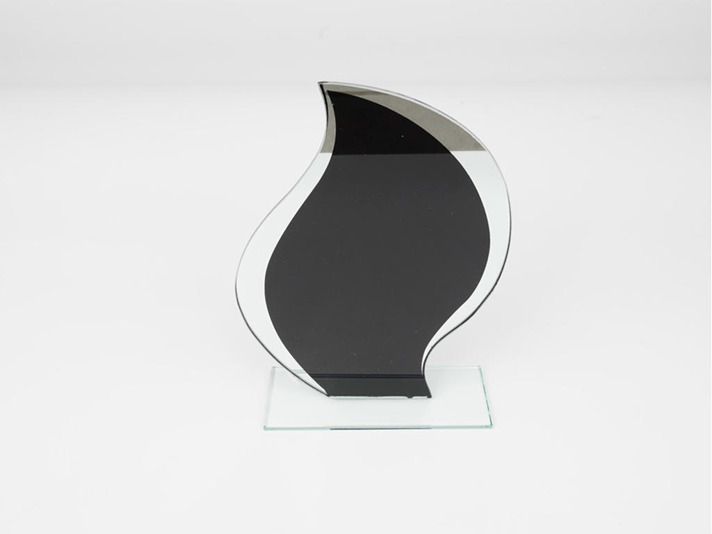 Statuette Glas m sort