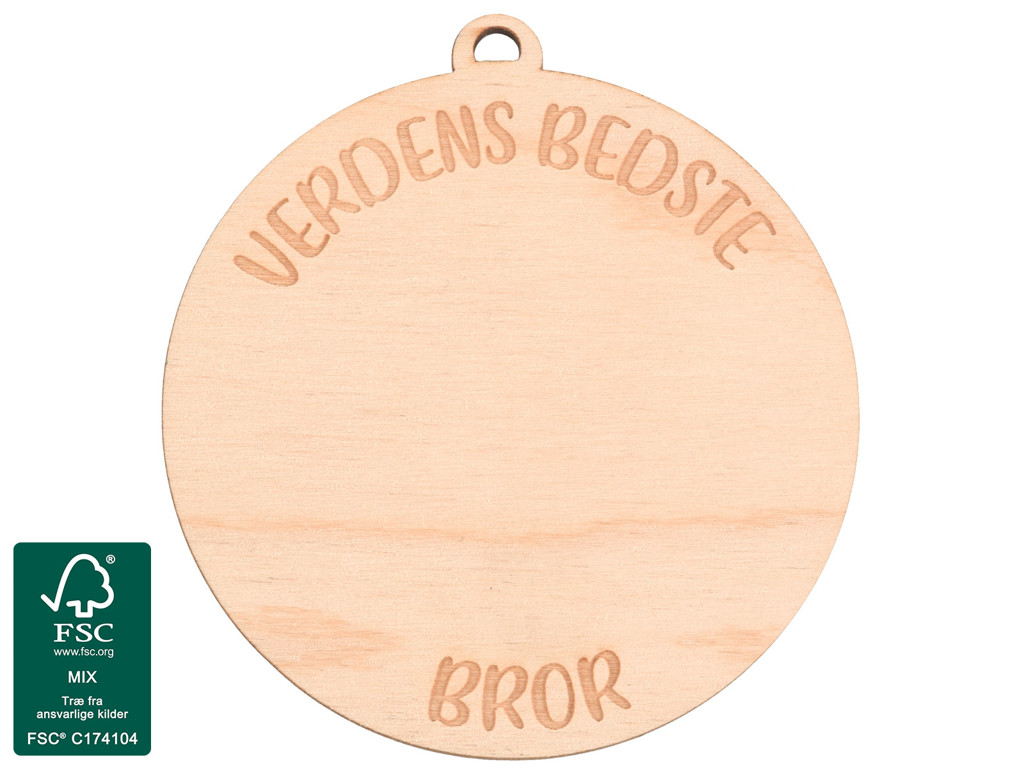 Tegn-selv Medalje Verdens Bedste Bror