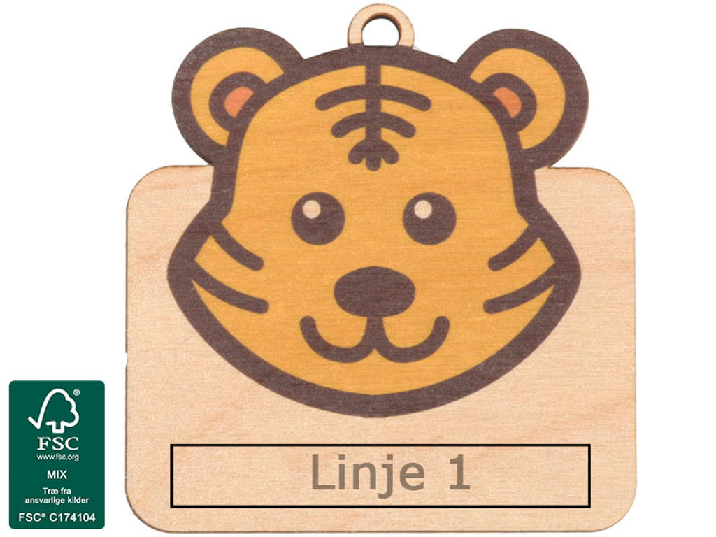 Træmedalje - Bjørn 