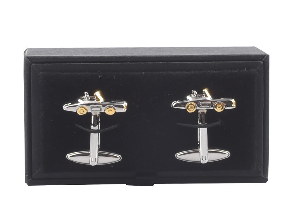 Manchetknapper, Racerbil sølv