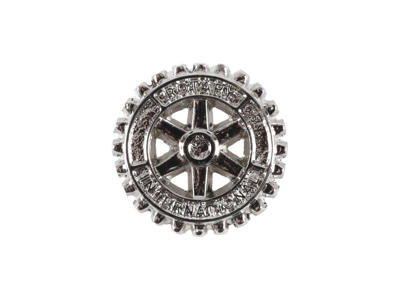 Rotary medlem 15 mm Sølv