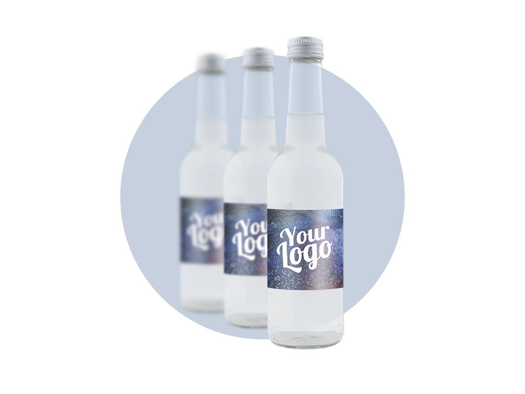 Brus 144 stk. Glasflaske 0,35 l. med eget logo