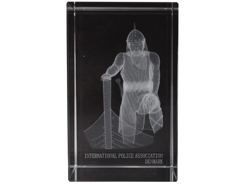 IPA Krystalblok m Holger Danske, Brevvægt 