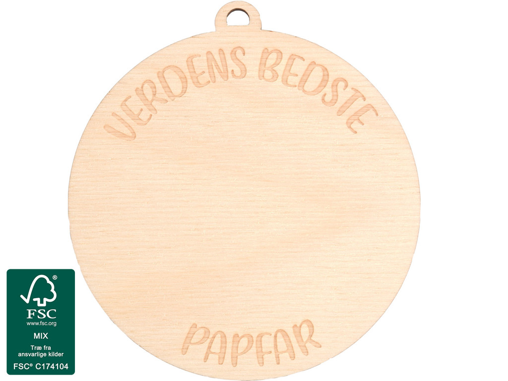 Tegn-selv Medalje Verdens Bedste Papfar