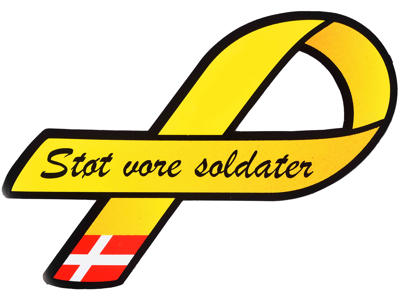 Klistermærke sløjfe - Den Gule Sløjfe