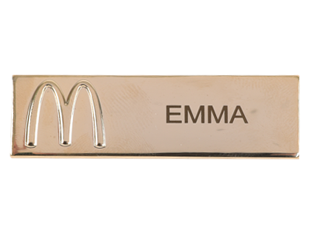 McDonald's navneskilt en linie