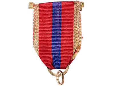 Båndspids - guld/rød/blå