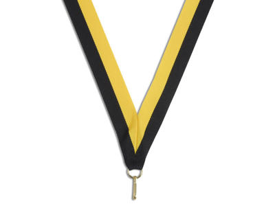 Medaljebånd - gul/sort