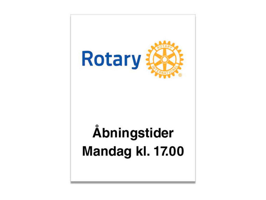 RI Club Name Plate, White  ABS