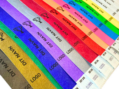 Tyvek armbånd, lyseblå