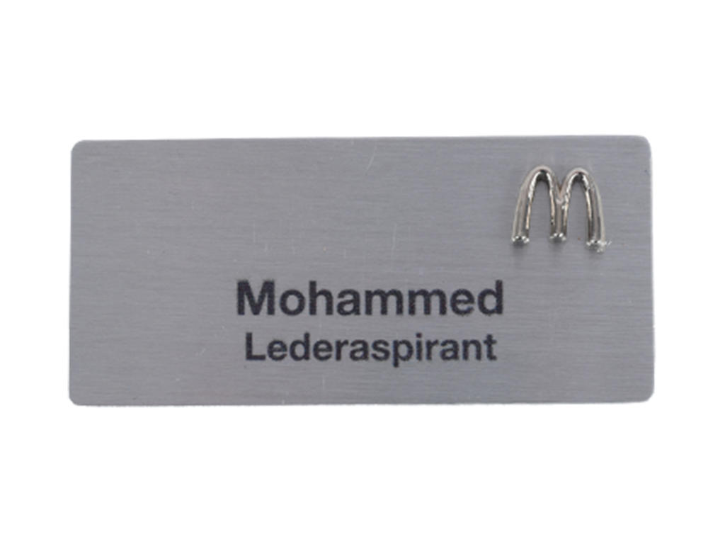 McDonald´s Navneskilt m. emblem