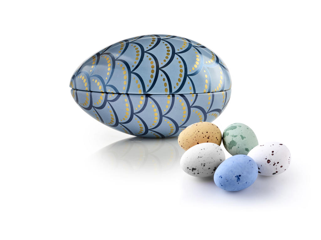 FABERGÉÆG MED BELGISKE FUGLEÆG 55G.