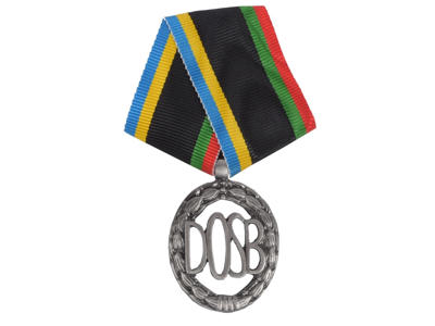 DOSB Tysk idrætsmærke Sølv 35 x 30 mm