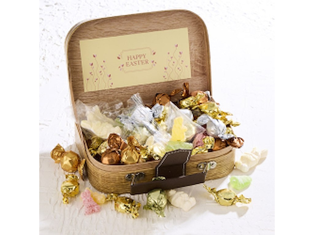 Gavekuffert med 350 g. påskemix