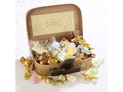 Gavekuffert med 350 g. påskemix