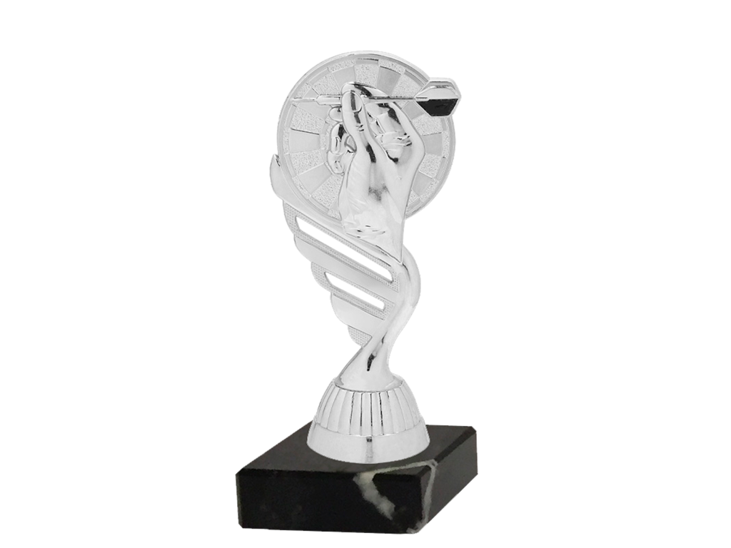 Sportsfigur Dart  Sølv 150 mm