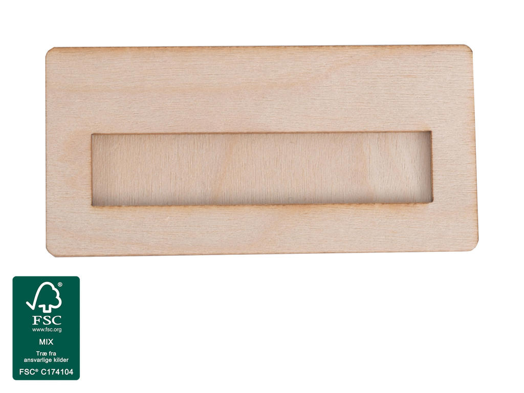 Navneskilt Træ Vindue Birk