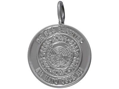 BLÅ BARETTER 40 ÅR, SØLV 17 MM