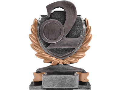 Statuette Golden Line 1 2 3 - Sølv 130 mm