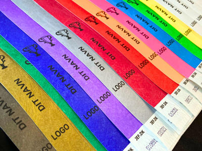 Tyvek armbånd, rød