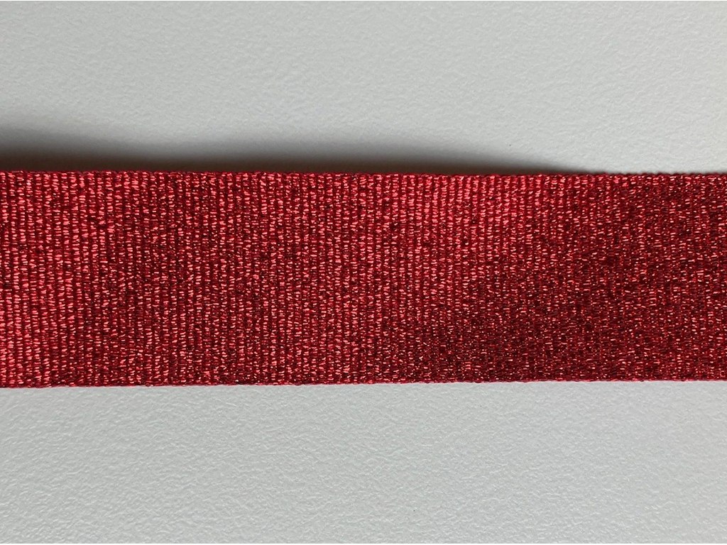 De Danske Danseskoler bånd rød/glimmer