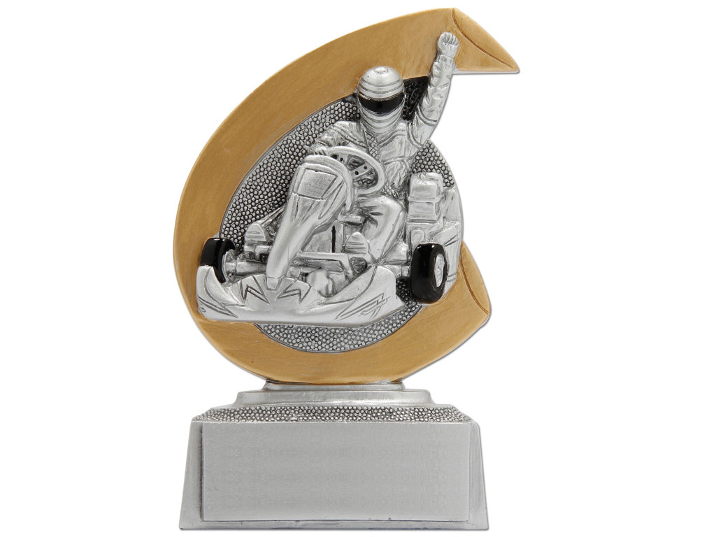 Pokal - Statuette  gokart 95x75 mm