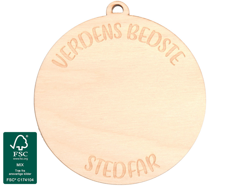 Tegn-selv Medalje Verdens Bedste Stedfar