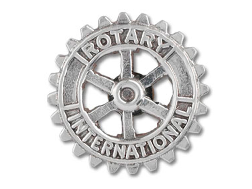 Rotary emblem i Sterling Sølv 10 mm