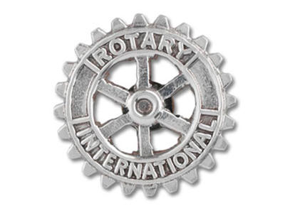 Rotary emblem i Sterling Sølv 10 mm
