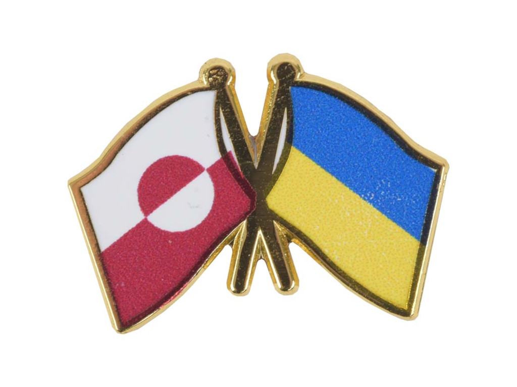 Venskabsflag Grønland + Ukraine