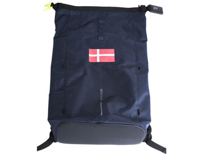 URBAN Lite Tyverisikker rygsæk navi incl Dannebrog