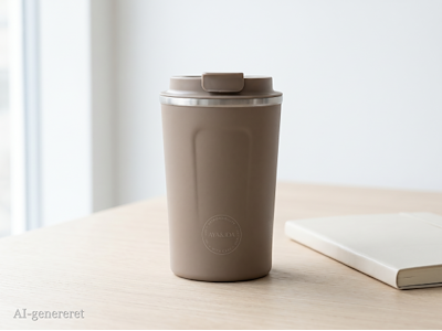 AYA&IDA CUP2GO - Støvet brun - 380ML