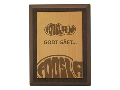 Plakette, 230*300 mm.