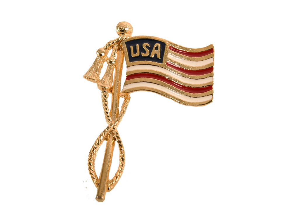 Pin m/Flag USA