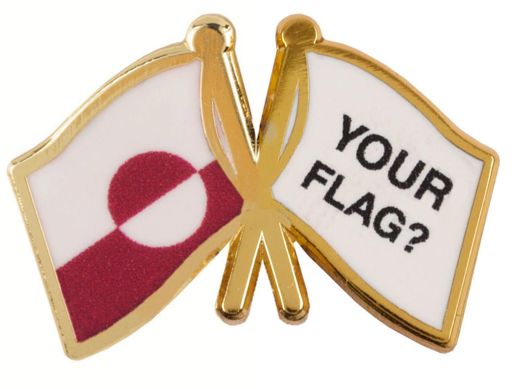 Venskabsflag Grønland + valgfri flag