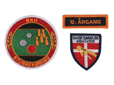 Broderet stofmærke 00 -30 mm