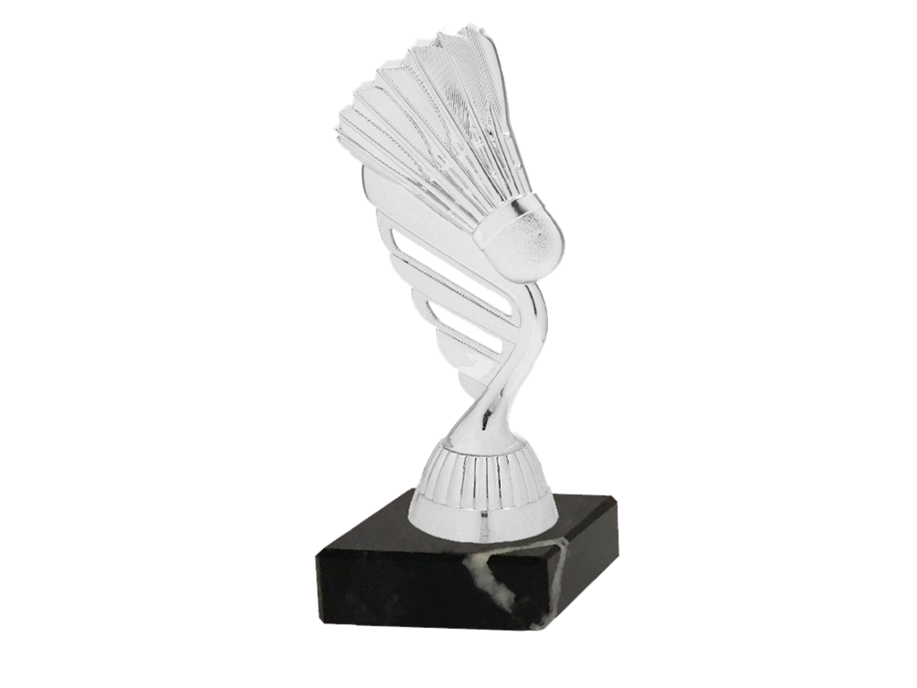 Sølvstatuette badminton  150 mm