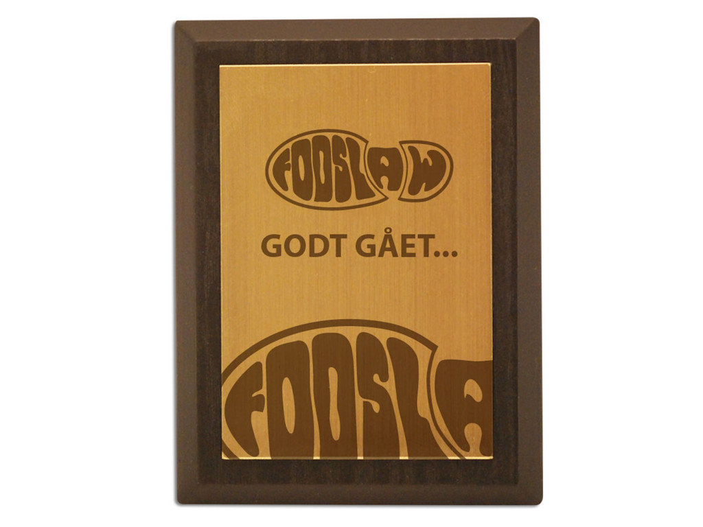 Plakette m. gravering