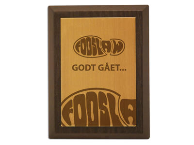 Plakette m. gravering