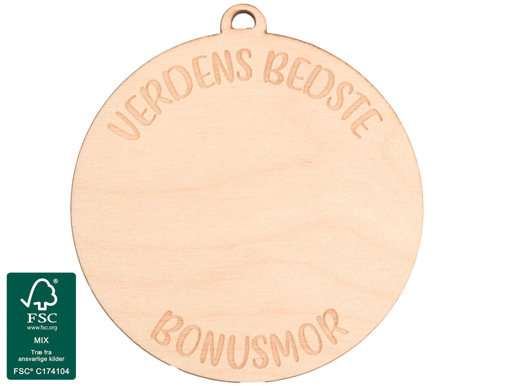 Tegn-selv Medalje Verdens Bedste Bonusmor
