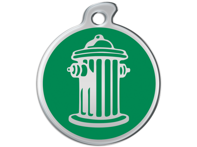 Hundetegn Brandhane mellem grøn