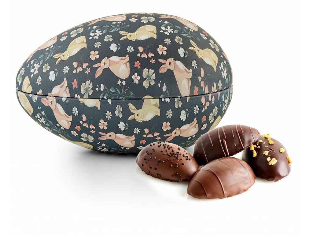 Bunnies påskeæg med 140 g. marcipanæg